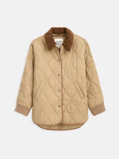 Alex Mill Wembley Quilted Jacket In Brown