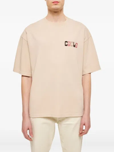 Cycle Logo-print Cotton T-shirt In Neutral