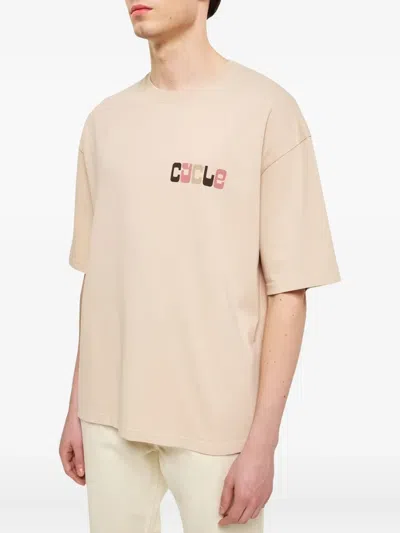 Cycle Logo-print Cotton T-shirt In Neutral