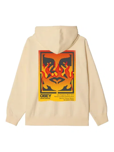 图案印花连帽衫