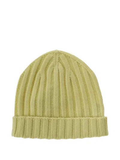 Alpha Industries Ribbed Beanie Hat In Green