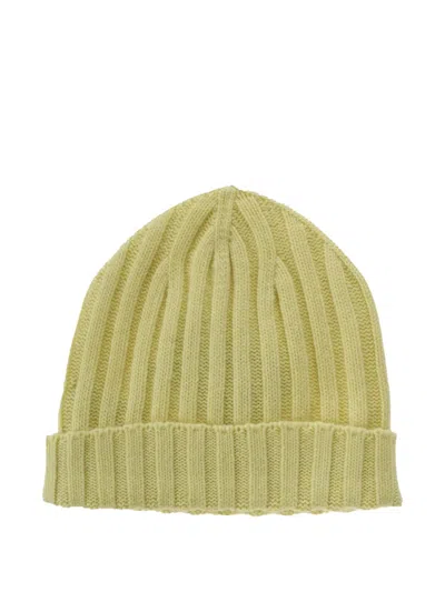 Alpha Industries Ribbed Beanie Hat In Green