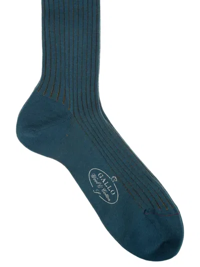 Gallo Ribbed Socks In Green