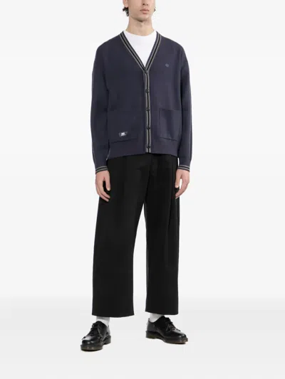 Chocoolate Logo-embossed Cardigan In Blue