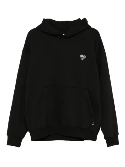 Izzue Logo-embroidered Hoodie In Black