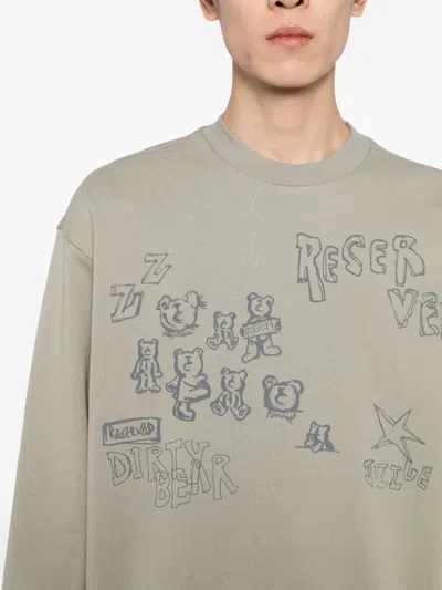 Izzue Printed Sweatshirt In Gray