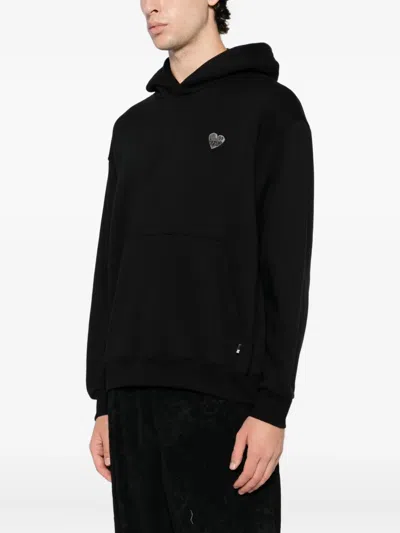 Izzue Logo-embroidered Hoodie In Black
