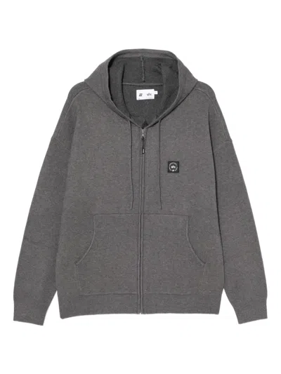 Izzue Logo-patched Hoodie In Gray