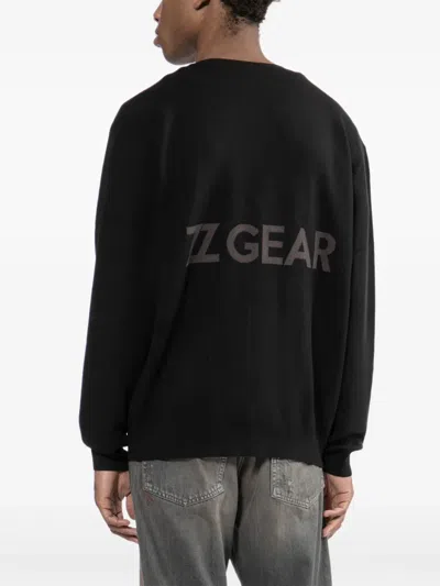 Izzue Logo-patched Cardigan In Black