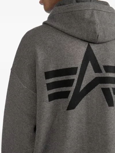 Izzue Logo-patched Hoodie In Gray