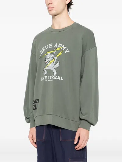 Izzue Graphic-print Sweatshirt In Green