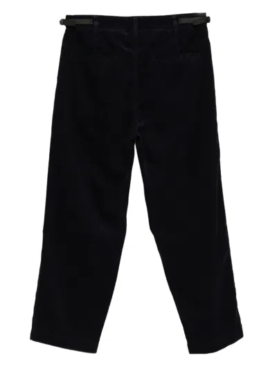 Izzue Logo-patch Trousers In Blue