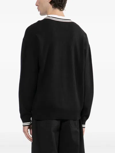 Chocoolate Logo-embossed Cardigan In Black