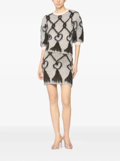 Genny Patterned Sweater In Blue