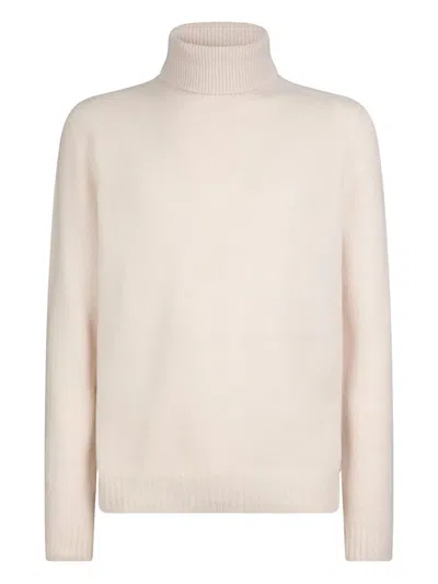 Dondup Turtleneck Ribbed-hem Sweater In Neutral
