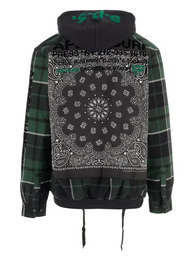 Après Surf Cotton Blend Jacket With Back Print In Green