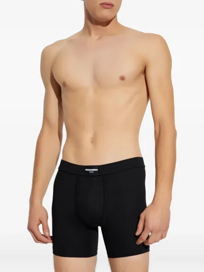 Dsquared2 Logo-patch Boxers In Black