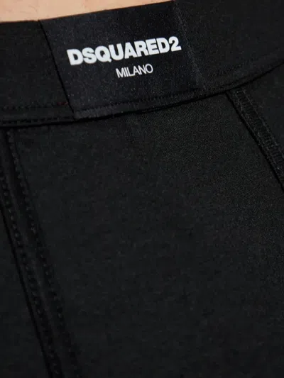 Dsquared2 Logo-patch Boxers In Black