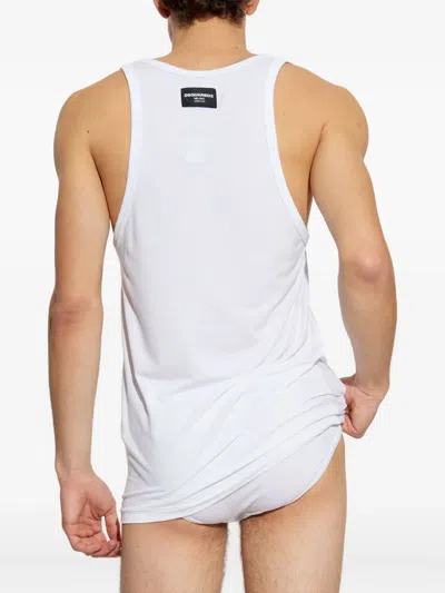 Dsquared2 Logo-patch Vest In White