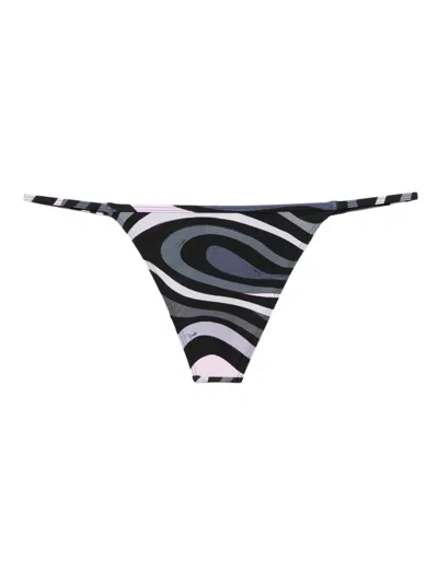 Pucci Abstract-print Bikini Bottom In Multi
