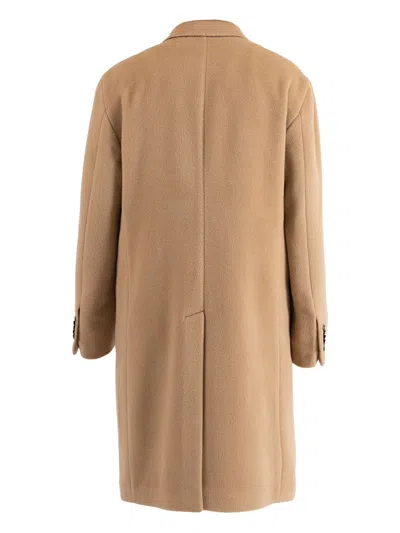 Tagliatore Double-breasted Coat In Neutral