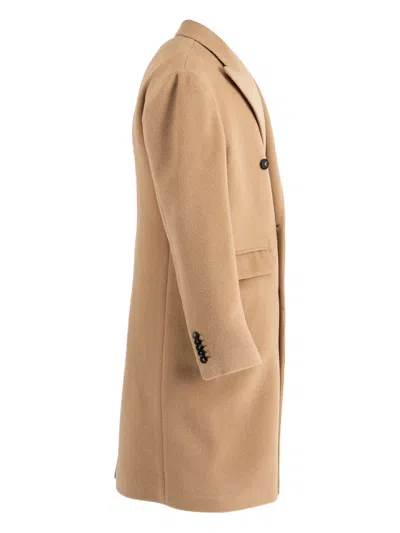 Tagliatore Double-breasted Coat In Neutral