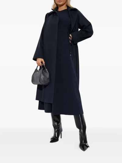 Max Mara Manuela Belted Coat In Blue