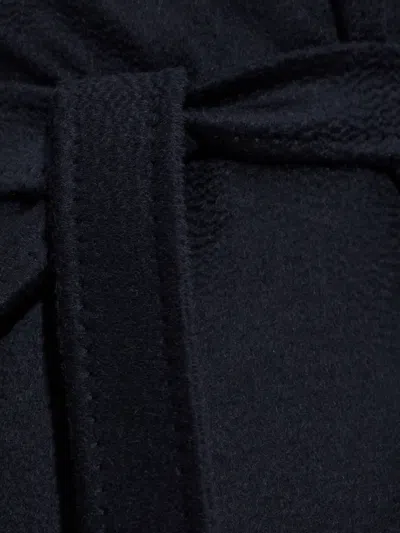 Max Mara Manuela Belted Coat In Blue