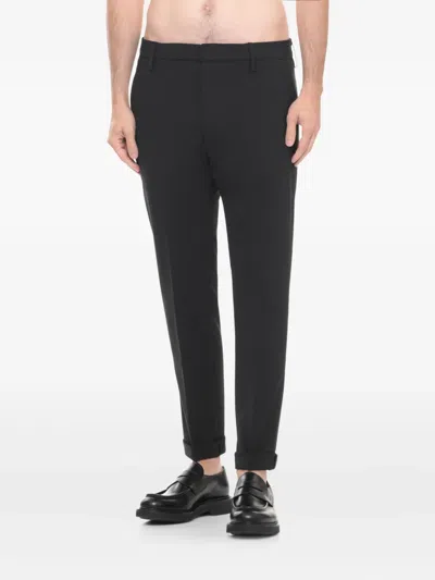 Dondup Button-detail Pants In Black