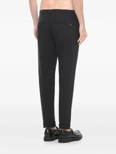 Dondup Button-detail Pants In Black