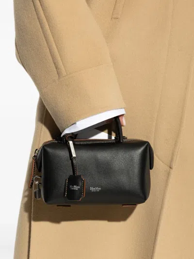 Max Mara Top-handle Zip-fastening Tote Bag In Black