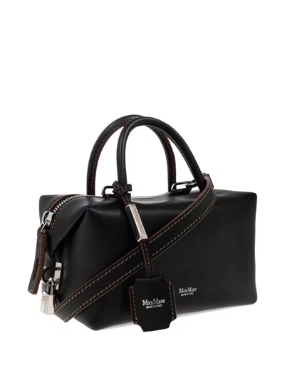 Max Mara Top-handle Zip-fastening Tote Bag In Black