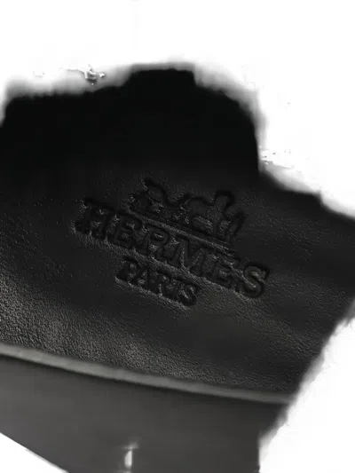 Pre-owned Hermes Leather Loafers In Black