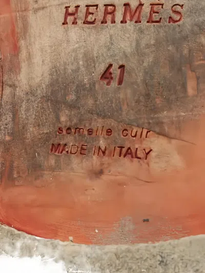 Pre-owned Hermes Leather Loafers In Black