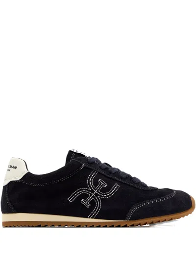 Sam Edelman Isella Sneaker Midnight Blue Suede In Blue