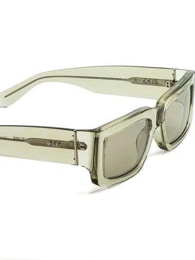 Retrosuperfuture Rectangle-frame Sunglasses In Green