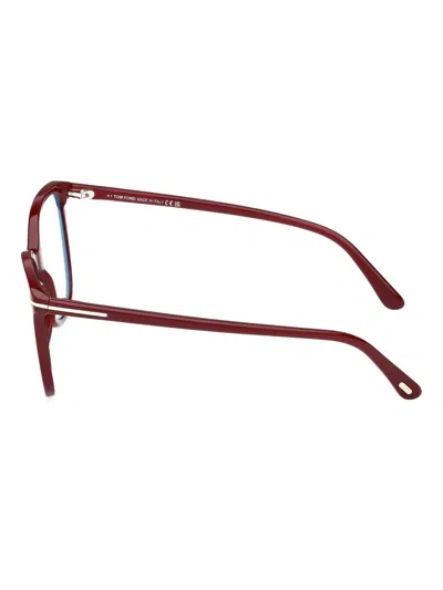 Tom Ford Full-rimmed Plano Lenses In Red