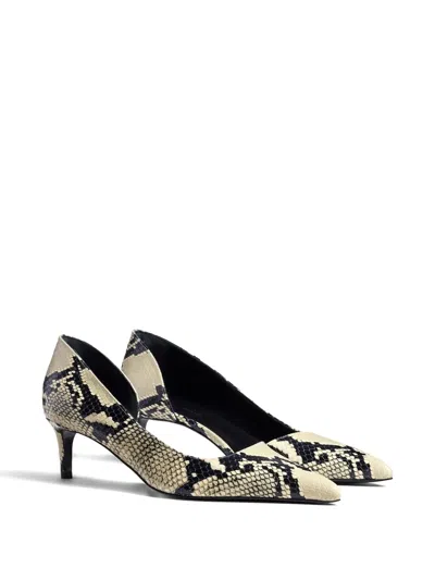 Khaite Jett Snake-effect Leather Pumps In Neutral
