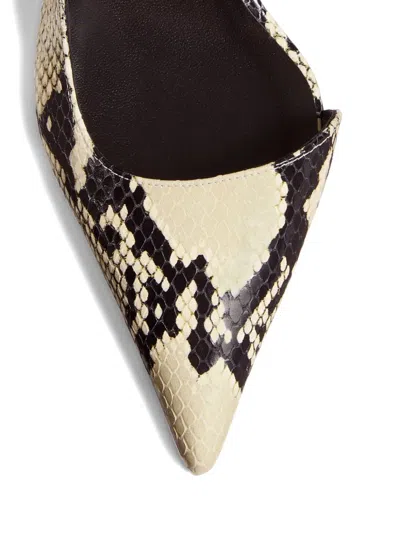 Khaite Jett Snake-effect Leather Pumps In Neutral
