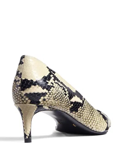 Khaite Jett Snake-effect Leather Pumps In Neutral