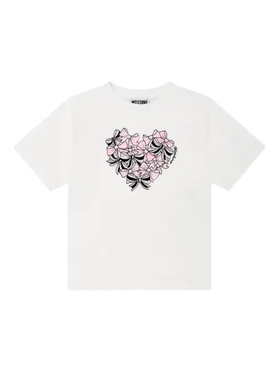 Moschino Bow-print T-shirt In White