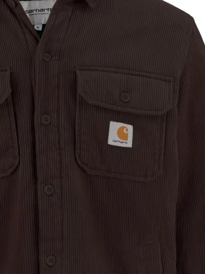 Carhartt Wip Chocolate Corduroy Whitsome Shirt Jacket In Brown