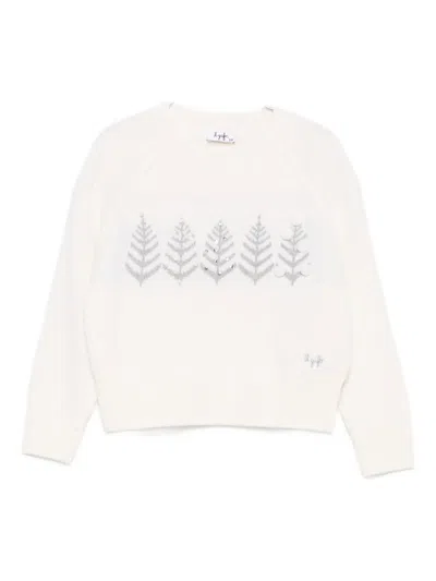 Il Gufo Rhinestone-embellished Sweater In Neutral