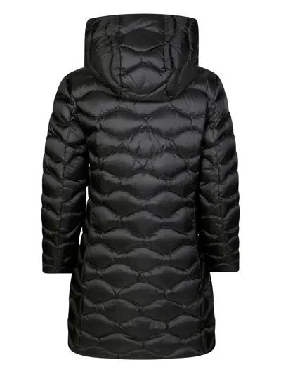 Blauer Adelaide Long Down Jacket With Hood In Black