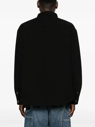 Carhartt Selby Shirt Jac Cotton Canvas Casual Blue In Black