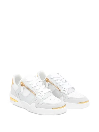 Giuseppe Zanotti Round-toe Low-top Casual Shoes In White