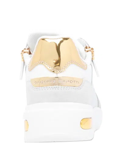Giuseppe Zanotti Round-toe Low-top Casual Shoes In White