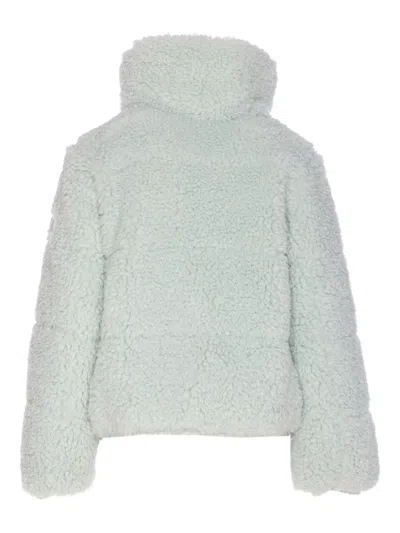 Save The Duck Kennie Water Repellent Faux Shearling Jacket In Green