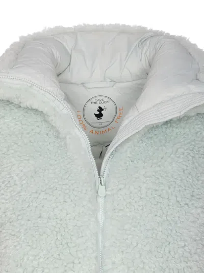 Save The Duck Kennie Water Repellent Faux Shearling Jacket In Green