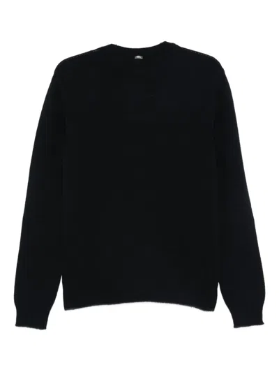 Herno Logo-embossed Sweater In Blue